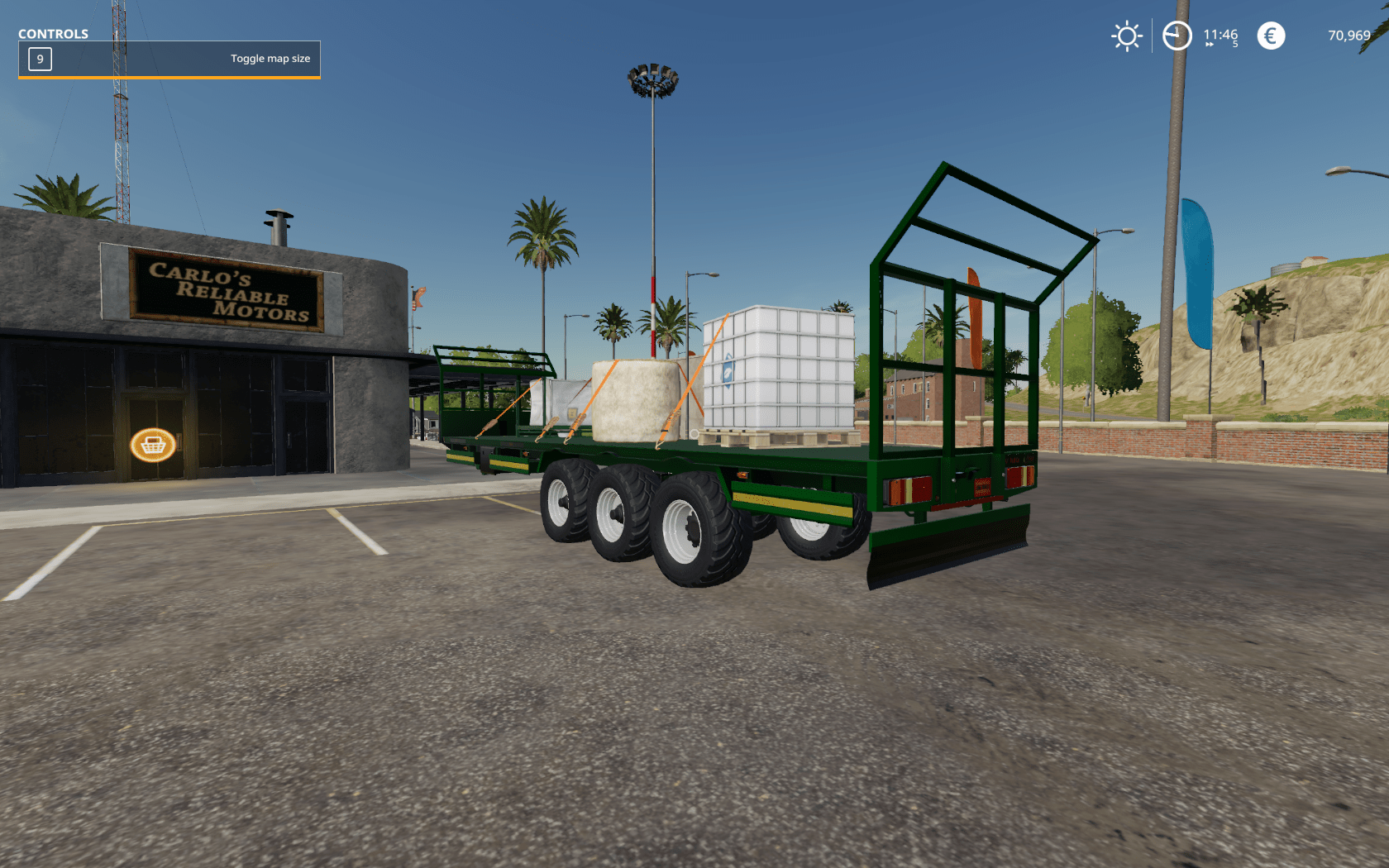 Fliegl Bale Trailer FS19 Farming Simulator 22 мод FS 19 МОДЫ.