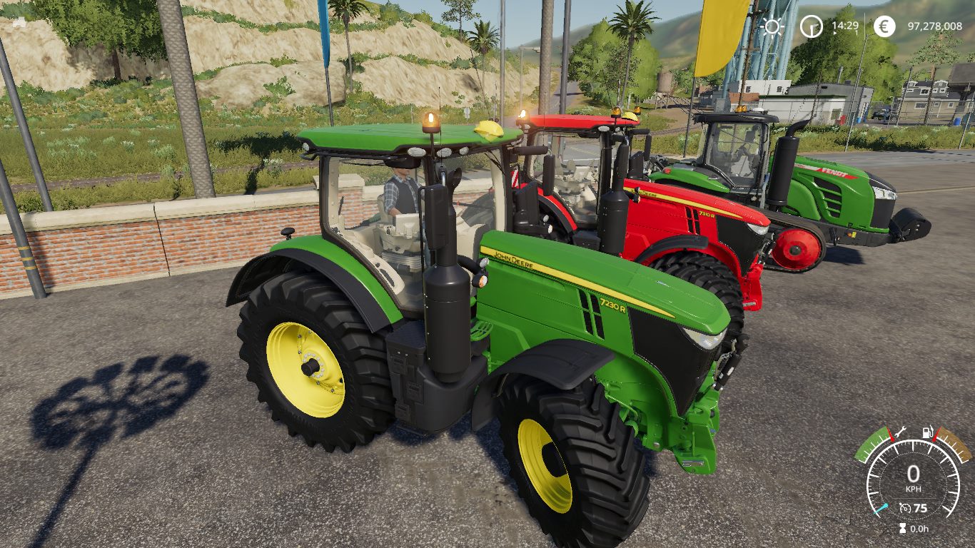 Трактор вчерашняя игра. ФС 19 мод Джон Дир 7r Series. Fs19 Mods tractors Challenger.