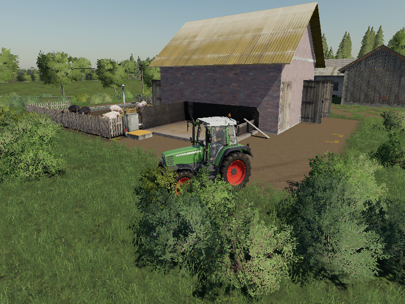 Маленький сарай для свиней V1.0 FS19.