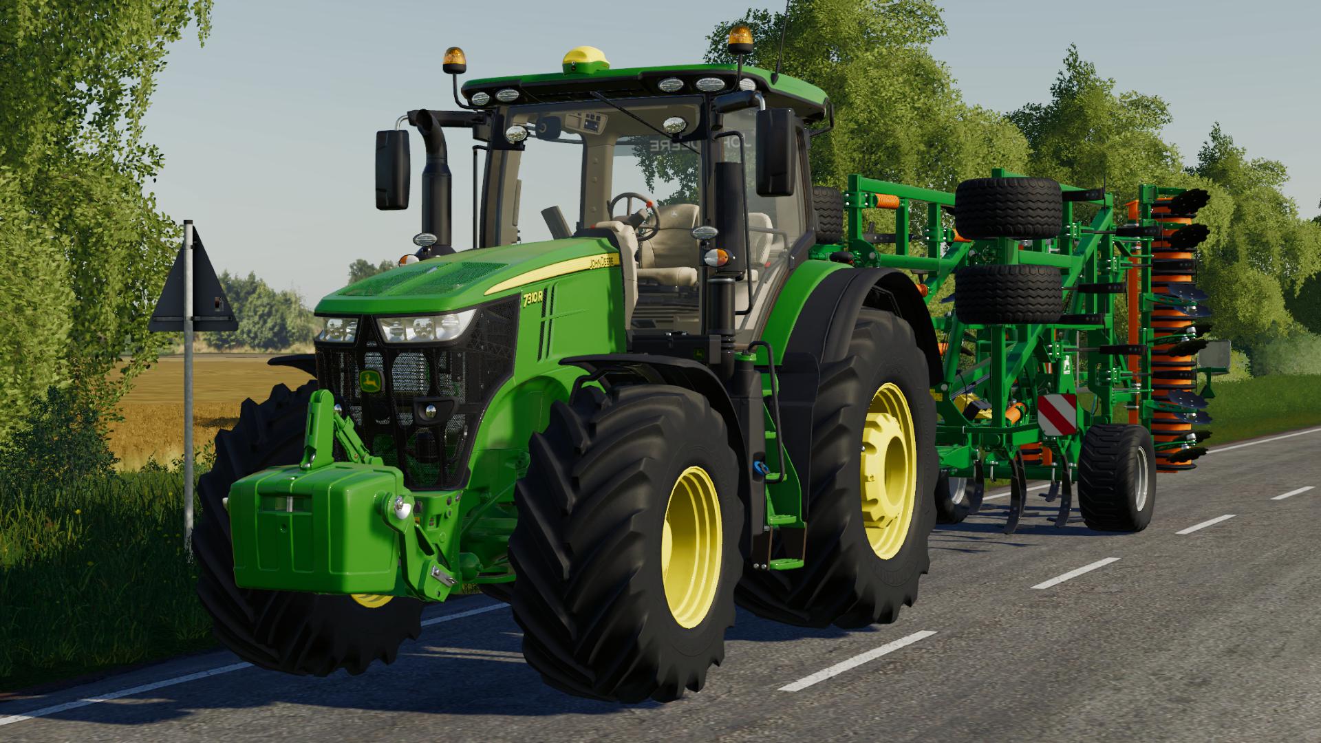 John Deere 7r 2014 V1000 Fs19 Farming Simulator 22 мод Fs 19 МОДЫ