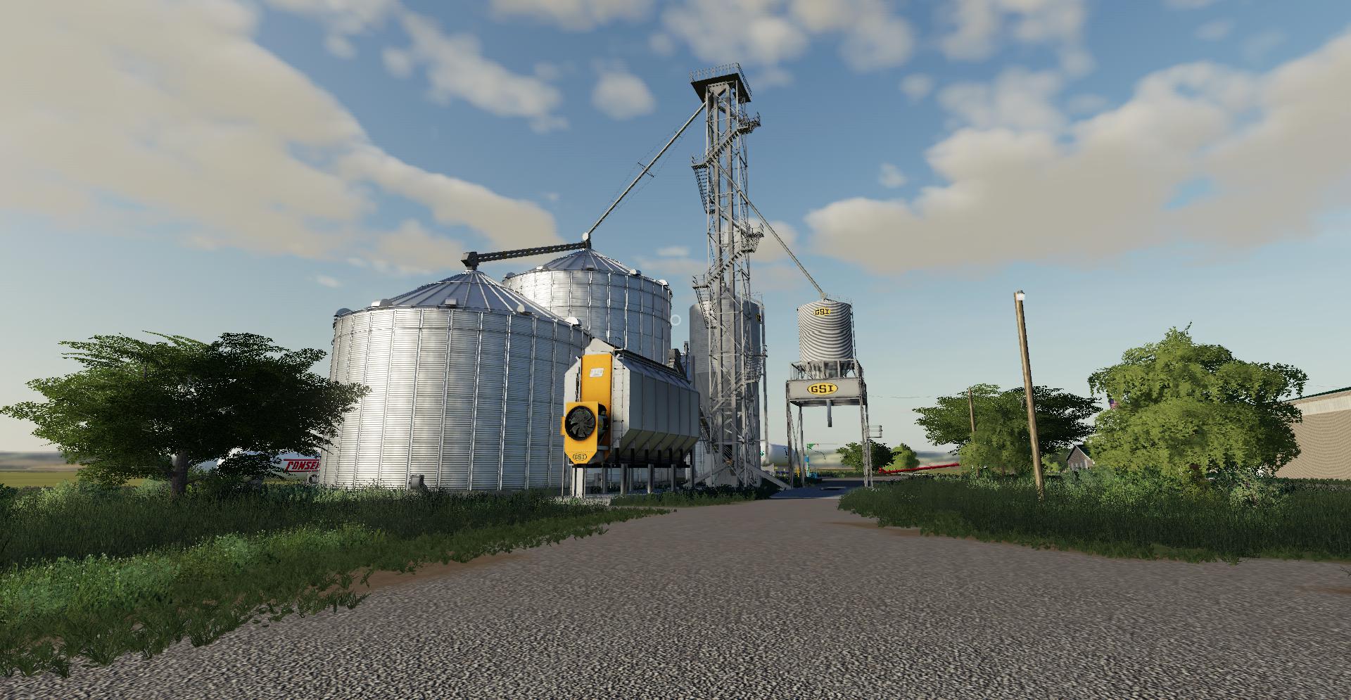 Бункеры для хранения зерна GSI v1.0 FS19 Farming Simulator 22 мод FS 19 МОД...