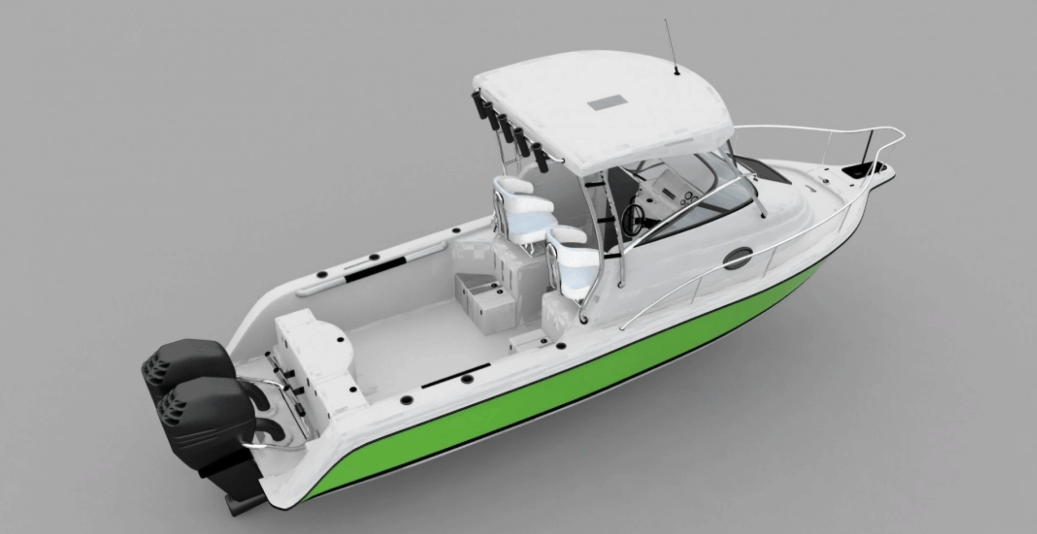 Белая лодка Grady V1.0 FS19 Farming Simulator 22 мод FS 19 МОДЫ.