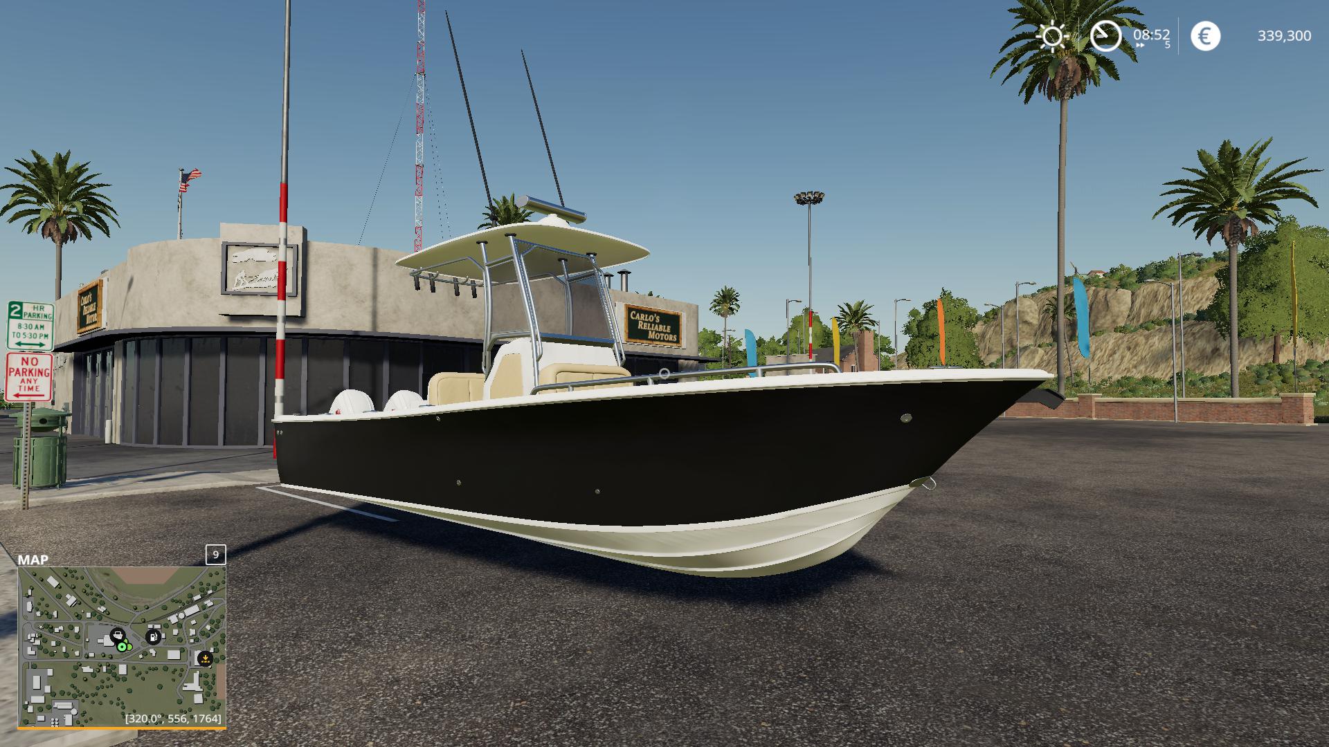 Лодка Everglade v1.0.6.9 FS19 Farming Simulator 22 мод FS 19 МОДЫ.