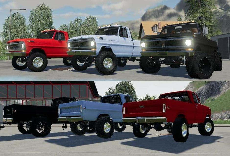 Ford F250 Highboy 1970 года - оригинальный грузовик FS17, созданный Шейном ...