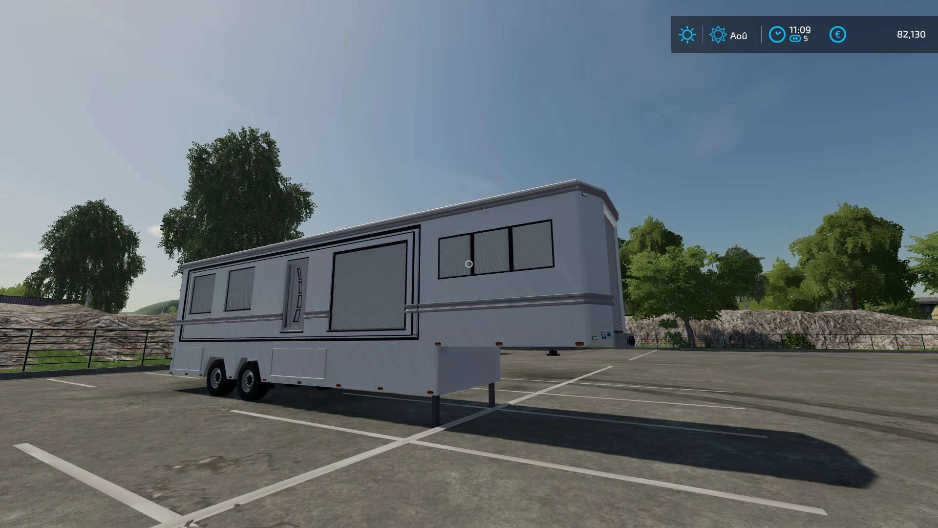 FS 22 caravane Semi Blanche v1.0.0.0. Мод ФС 22 парк КАМАЗОВ. ФС 22 Citroen. Caravan. Караван 22